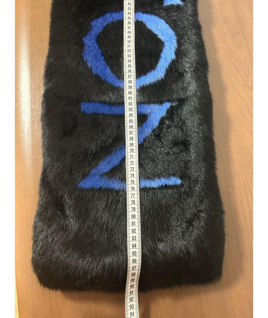 LOUIS VUITTON Черный шарф, фото 8