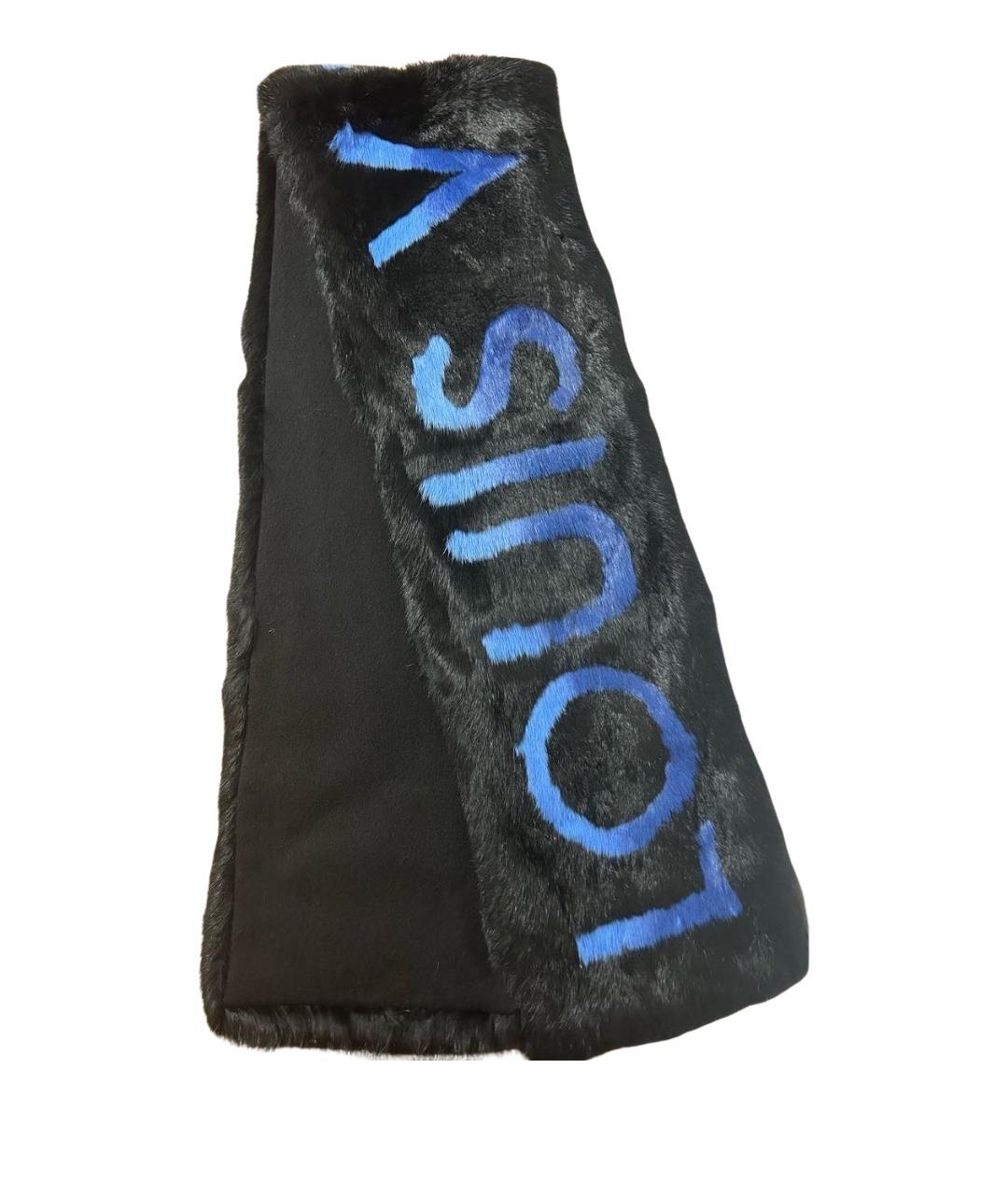 LOUIS VUITTON Черный шарф, фото 1