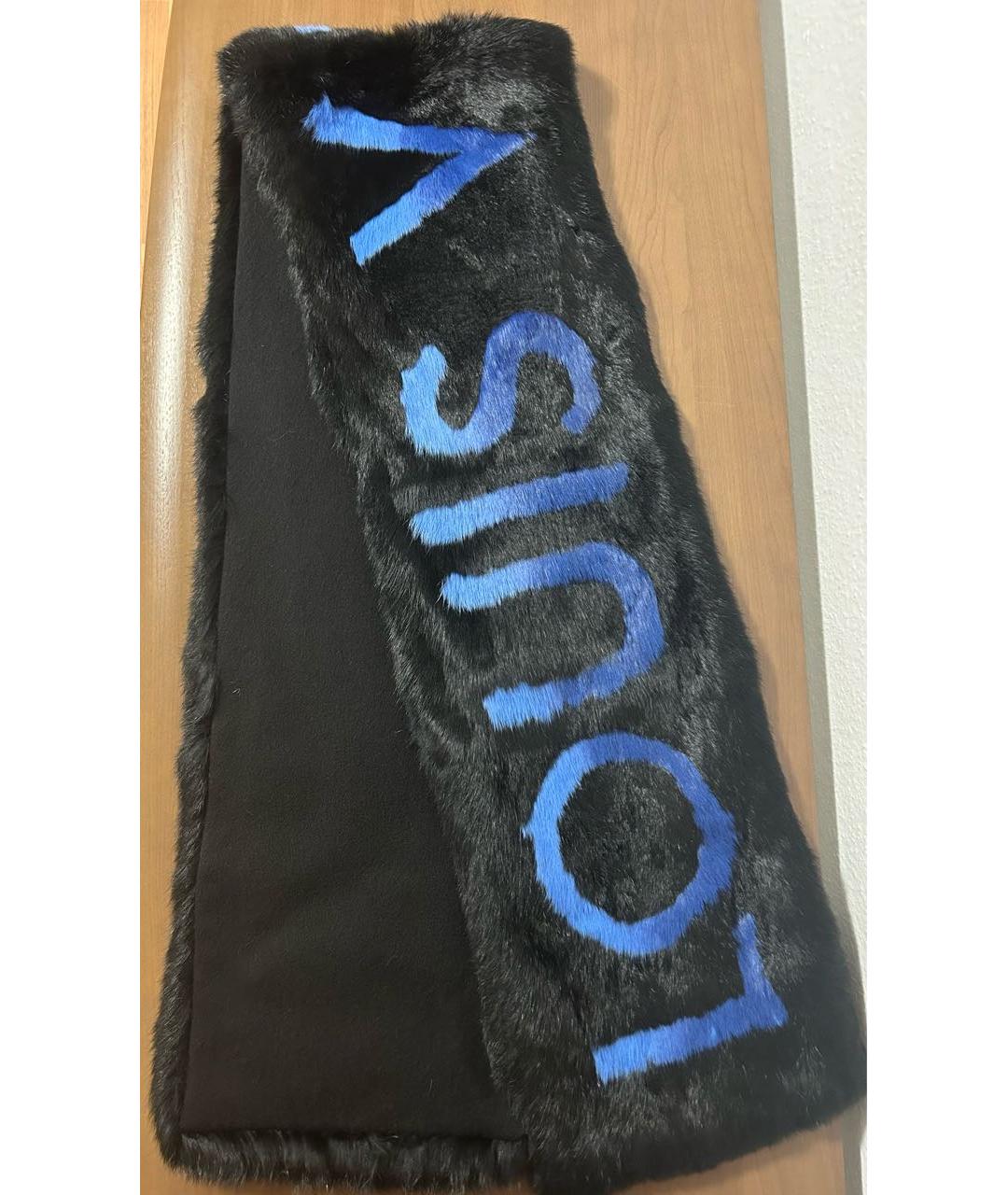 LOUIS VUITTON Черный шарф, фото 9