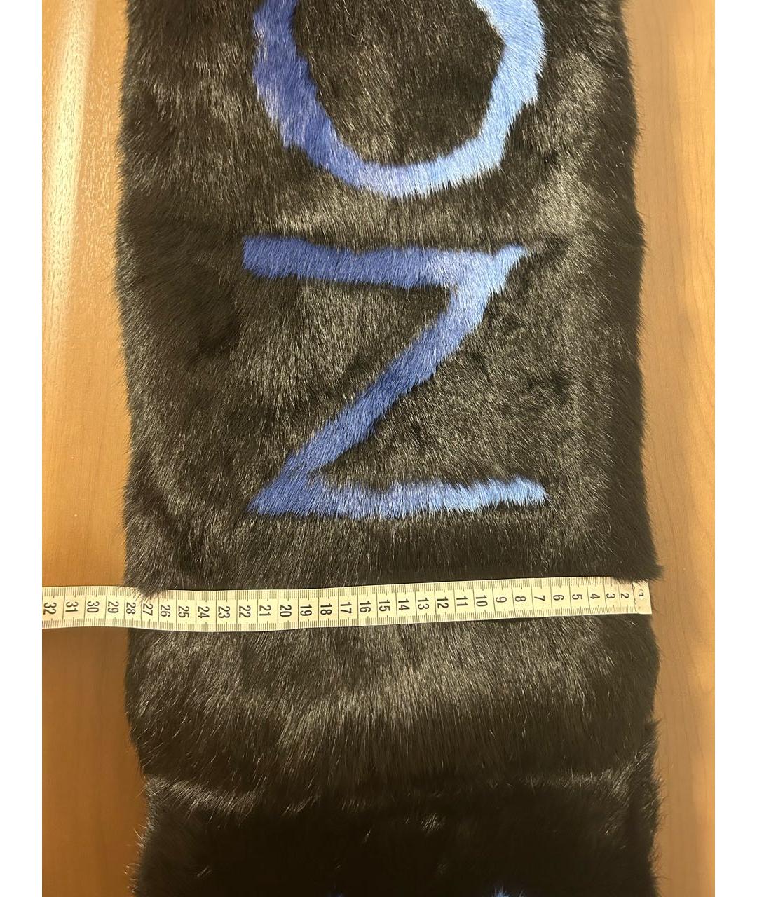 LOUIS VUITTON Черный шарф, фото 7