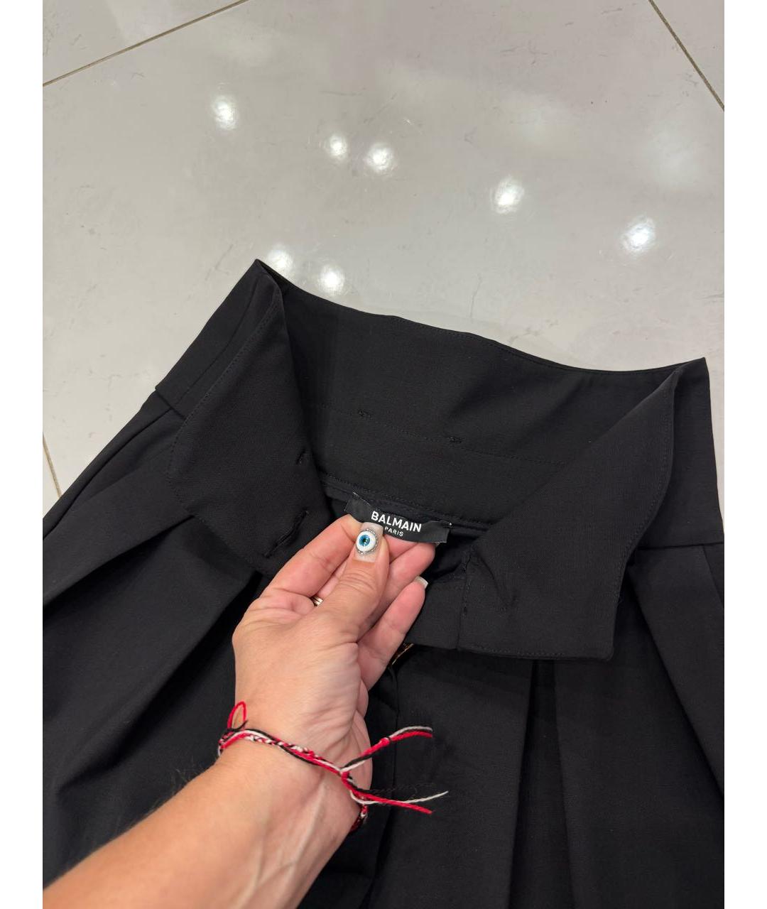 BALMAIN Черные хлопковые брюки и шорты, фото 5