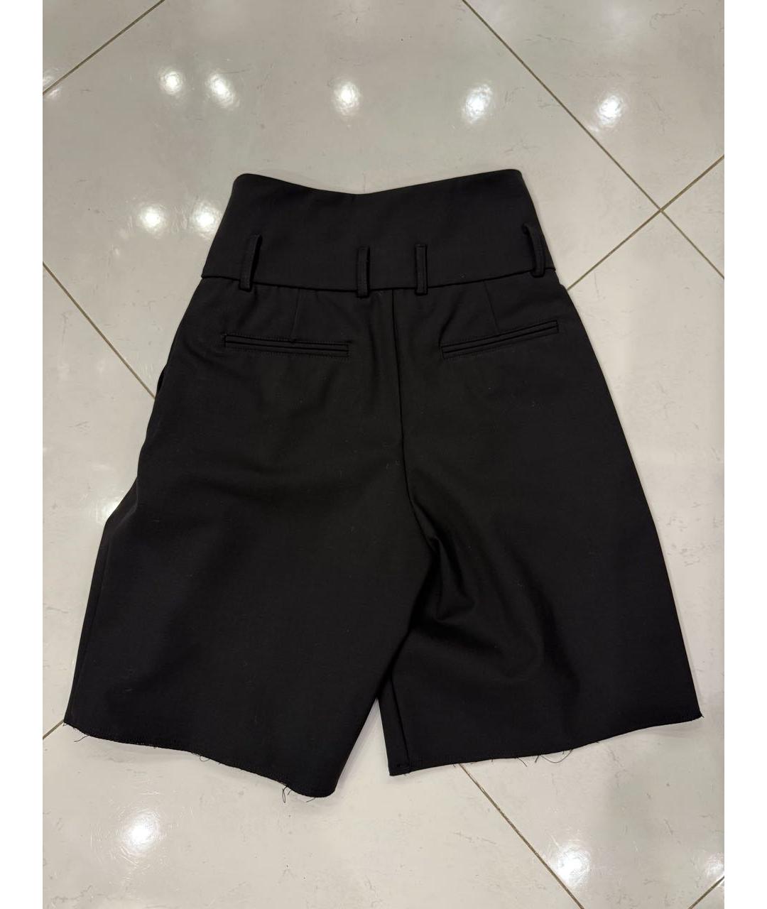 BALMAIN Черные хлопковые брюки и шорты, фото 2