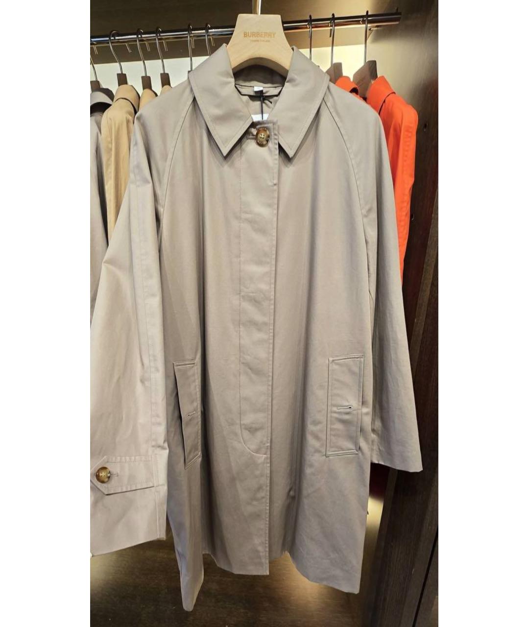 BURBERRY Бежевый хлопковый тренч/плащ, фото 8