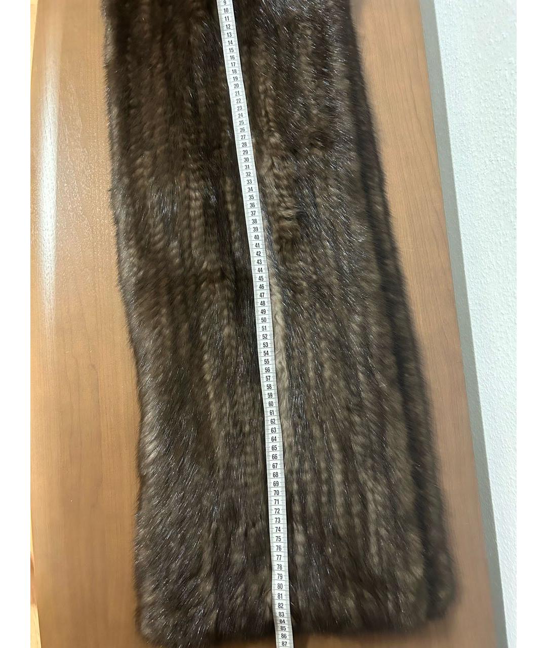 FENDI Коричневый шарф, фото 5