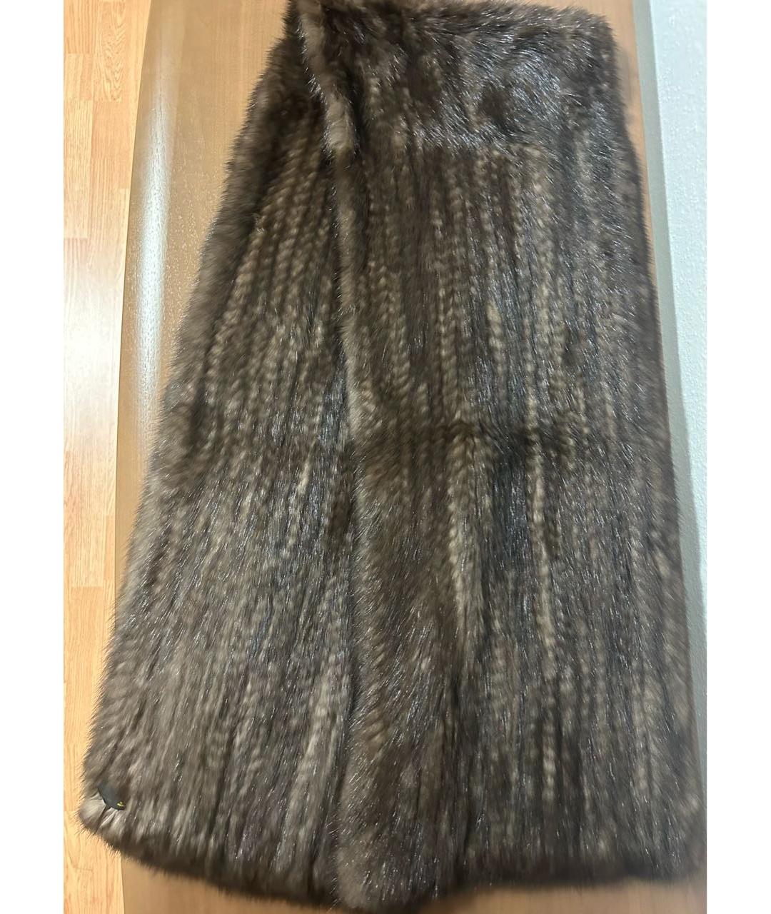 FENDI Коричневый шарф, фото 6