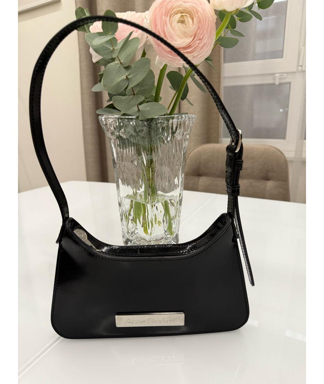 ACNE STUDIOS Черная сумка с короткими ручками, фото 9