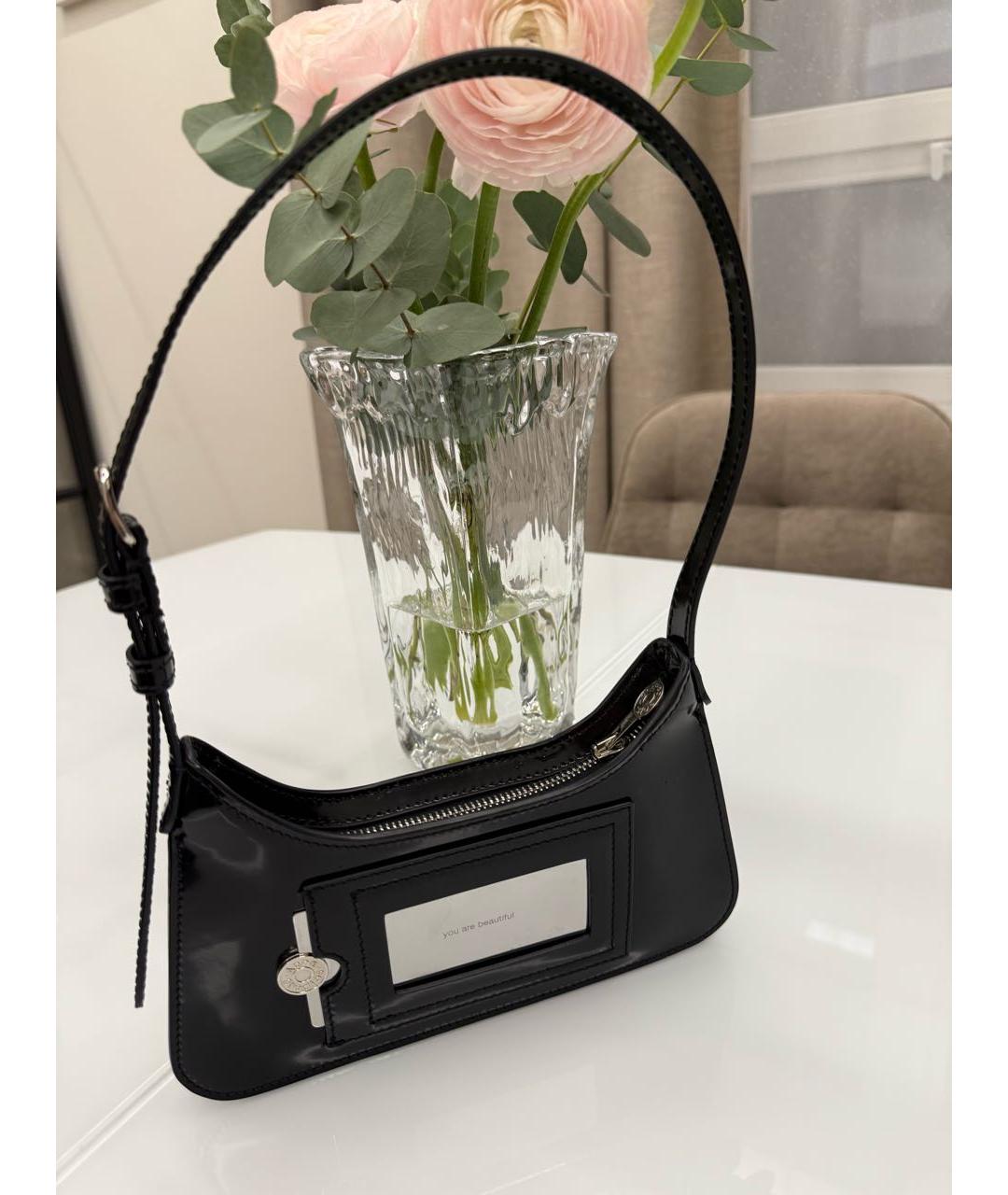 ACNE STUDIOS Черная сумка с короткими ручками, фото 3