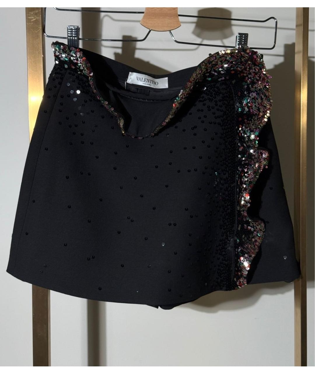 VALENTINO Черные шерстяные шорты, фото 2