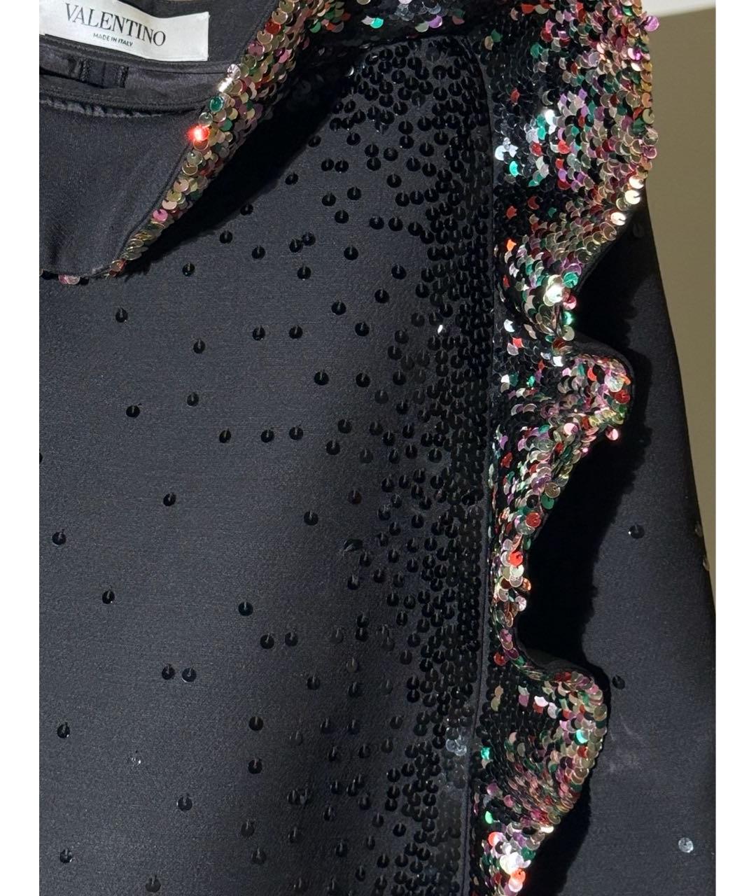 VALENTINO Черные шерстяные шорты, фото 4