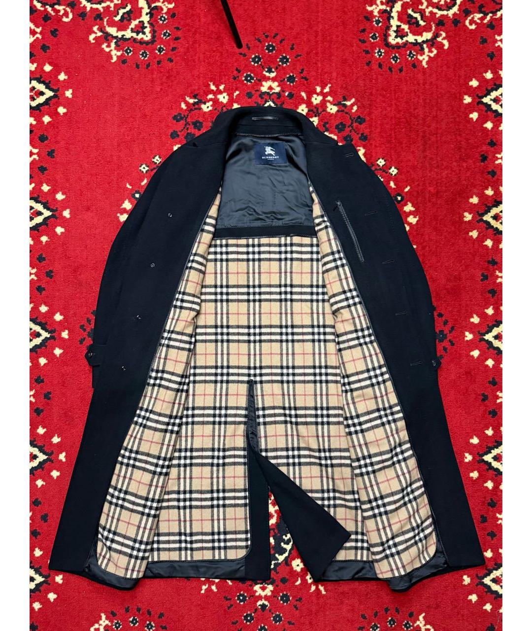 BURBERRY Черное кашемировое пальто, фото 5