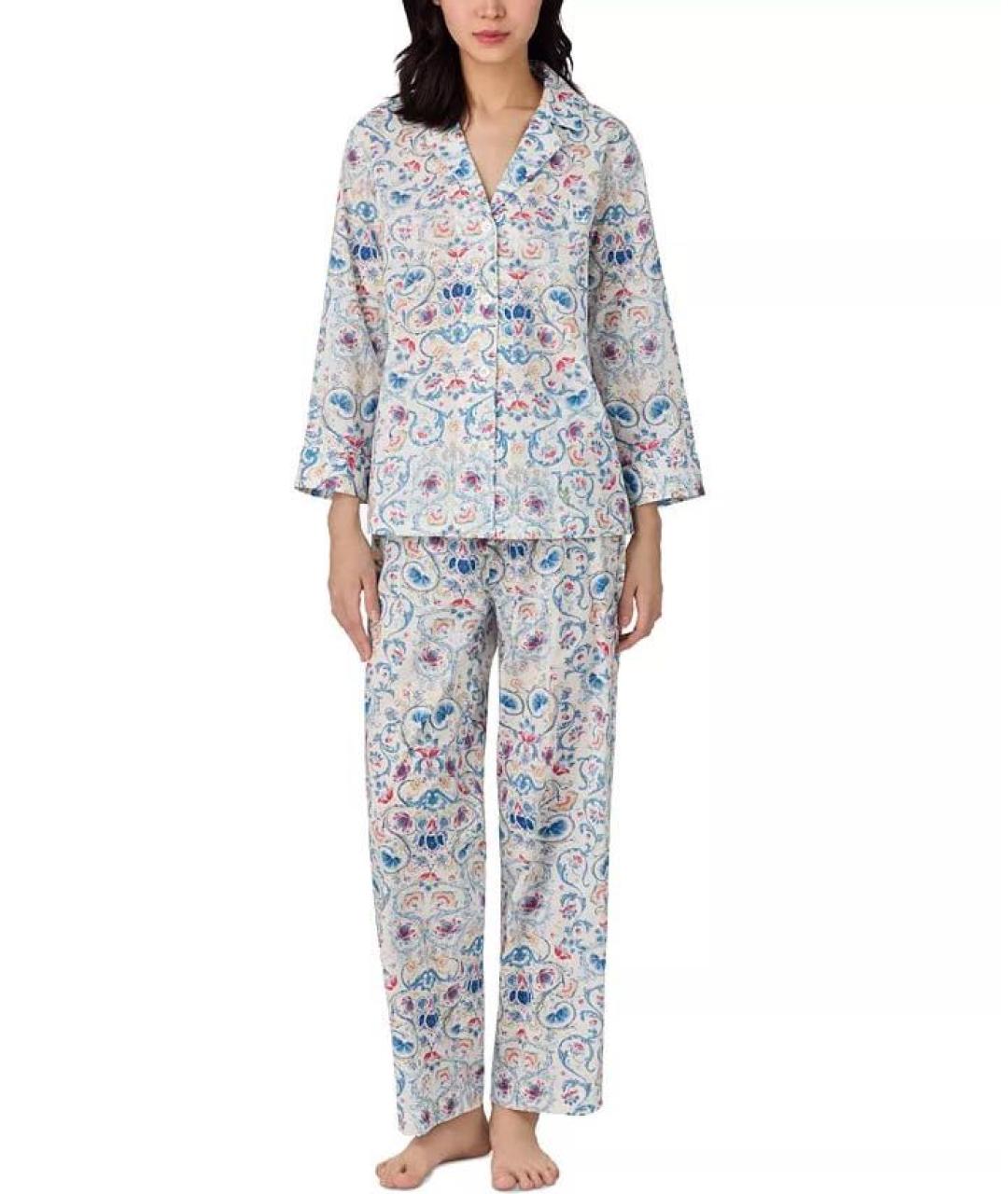 RALPH LAUREN Мульти вискозная пижама, фото 7