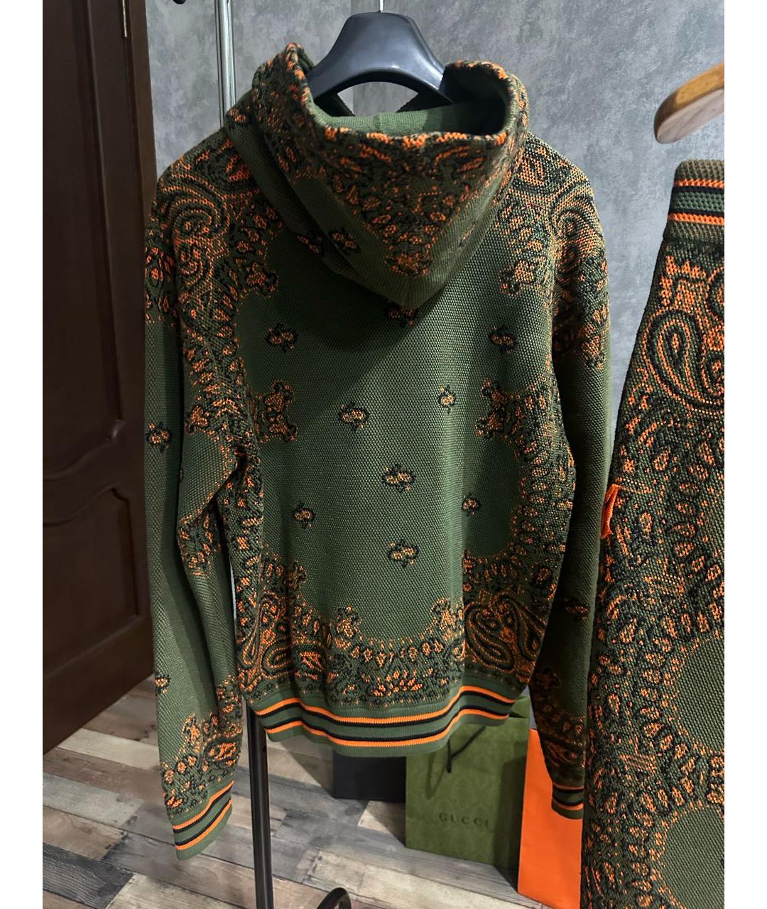 AMIRI Зеленый хлопковый спортивный костюм, фото 3