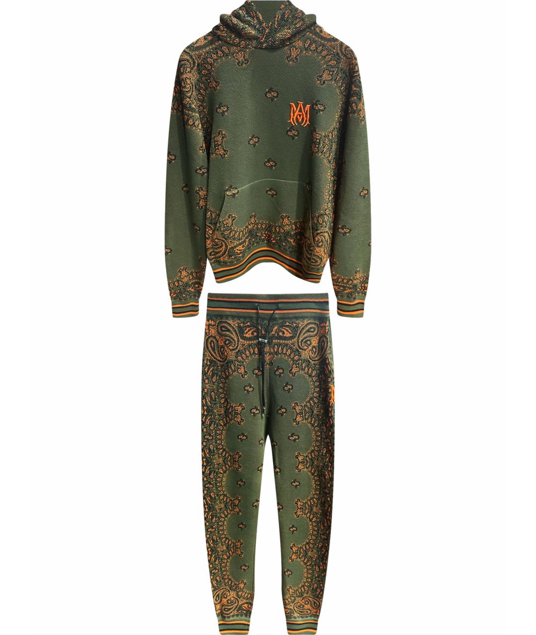 AMIRI Зеленый хлопковый спортивный костюм, фото 1