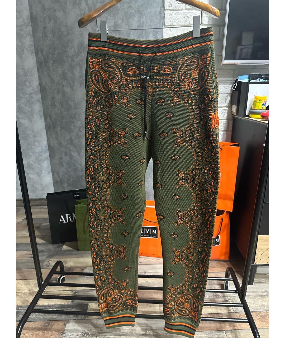 AMIRI Зеленый хлопковый спортивный костюм, фото 4