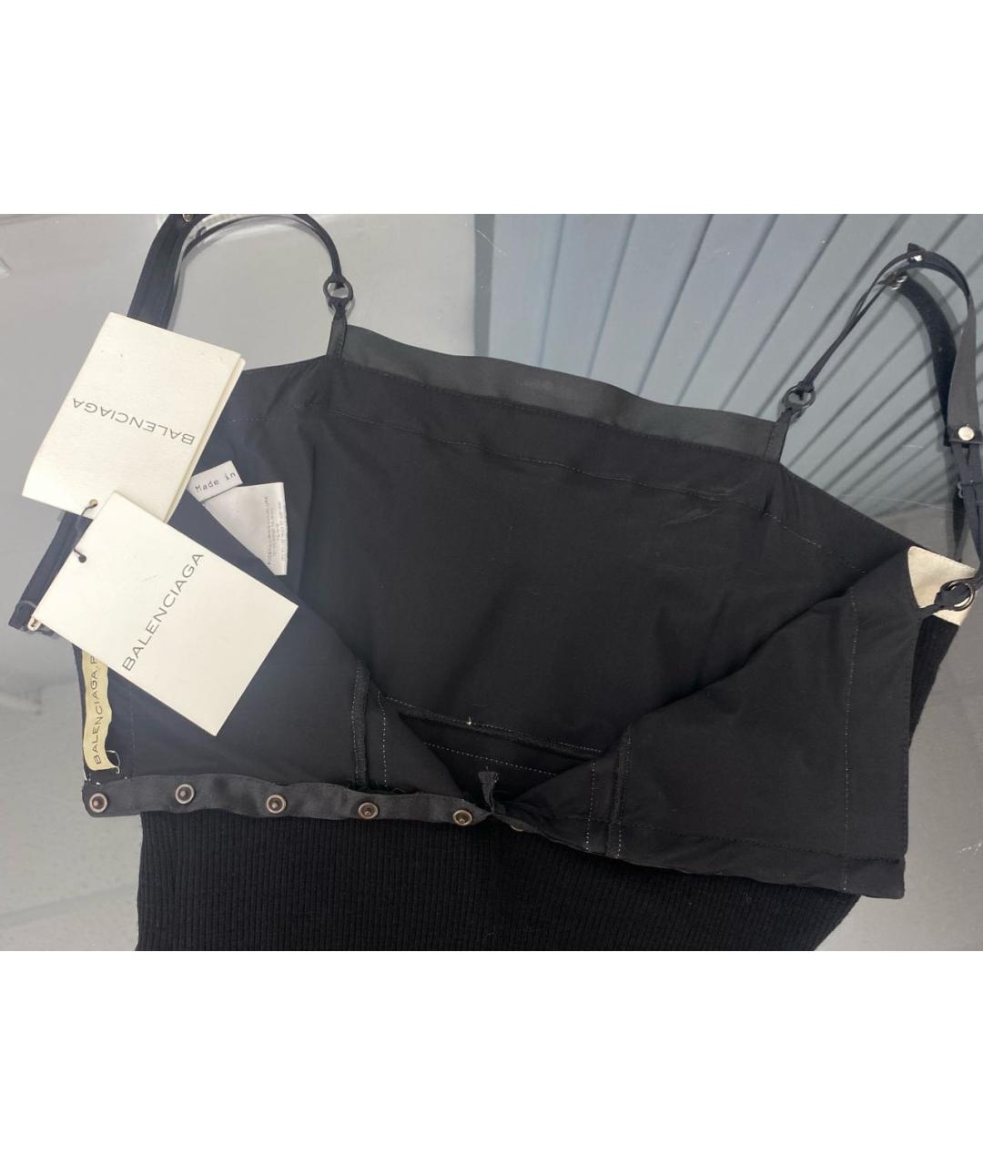 BALENCIAGA Черное шерстяное платье, фото 3