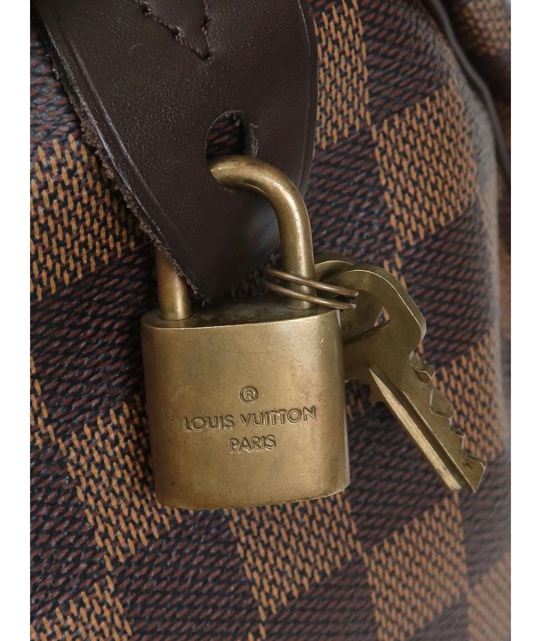 LOUIS VUITTON Коричневая сумка с короткими ручками, фото 7