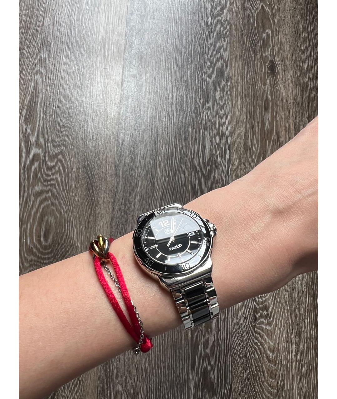 TAG HEUER Черные металлические часы, фото 7