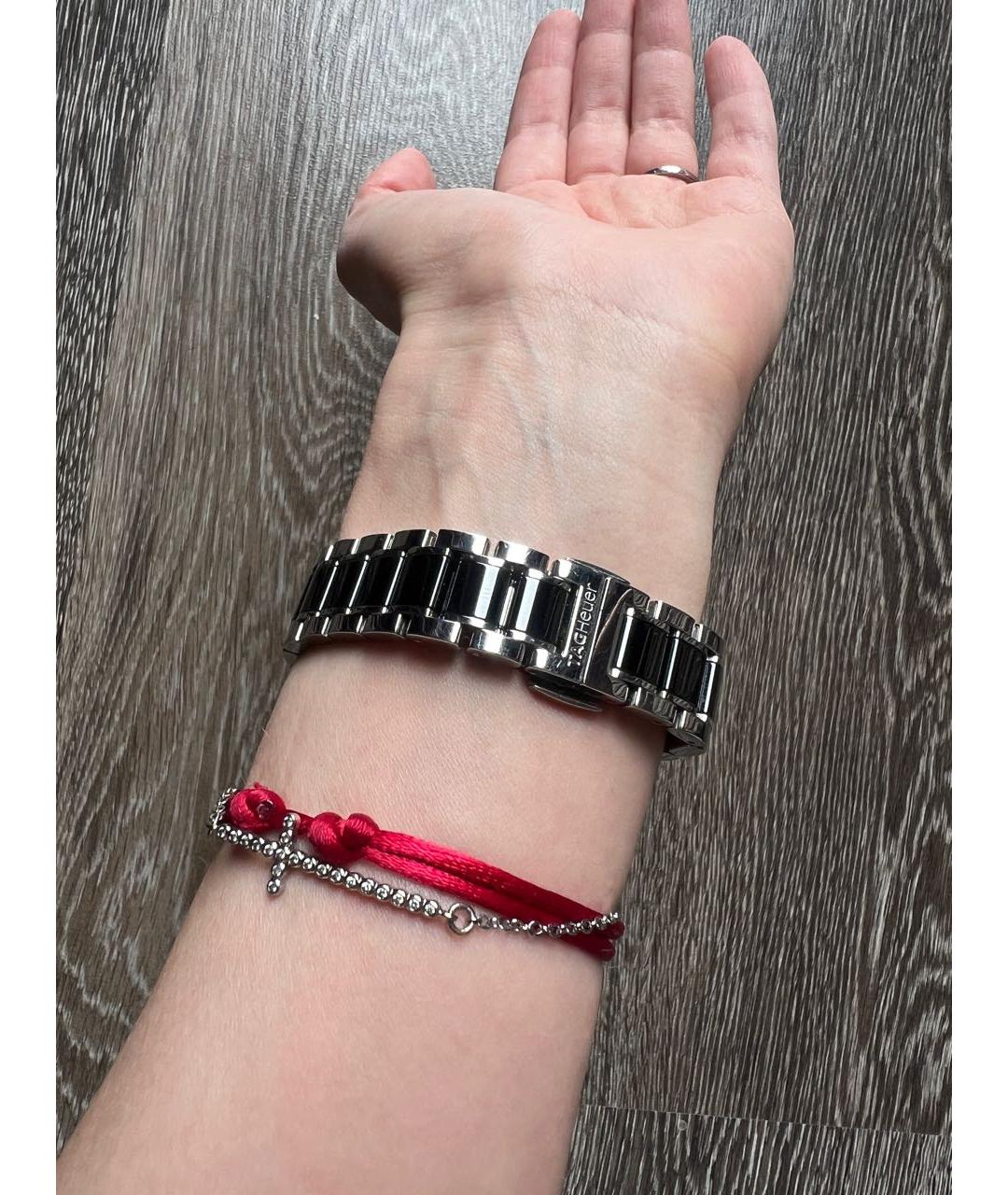 TAG HEUER Черные металлические часы, фото 8