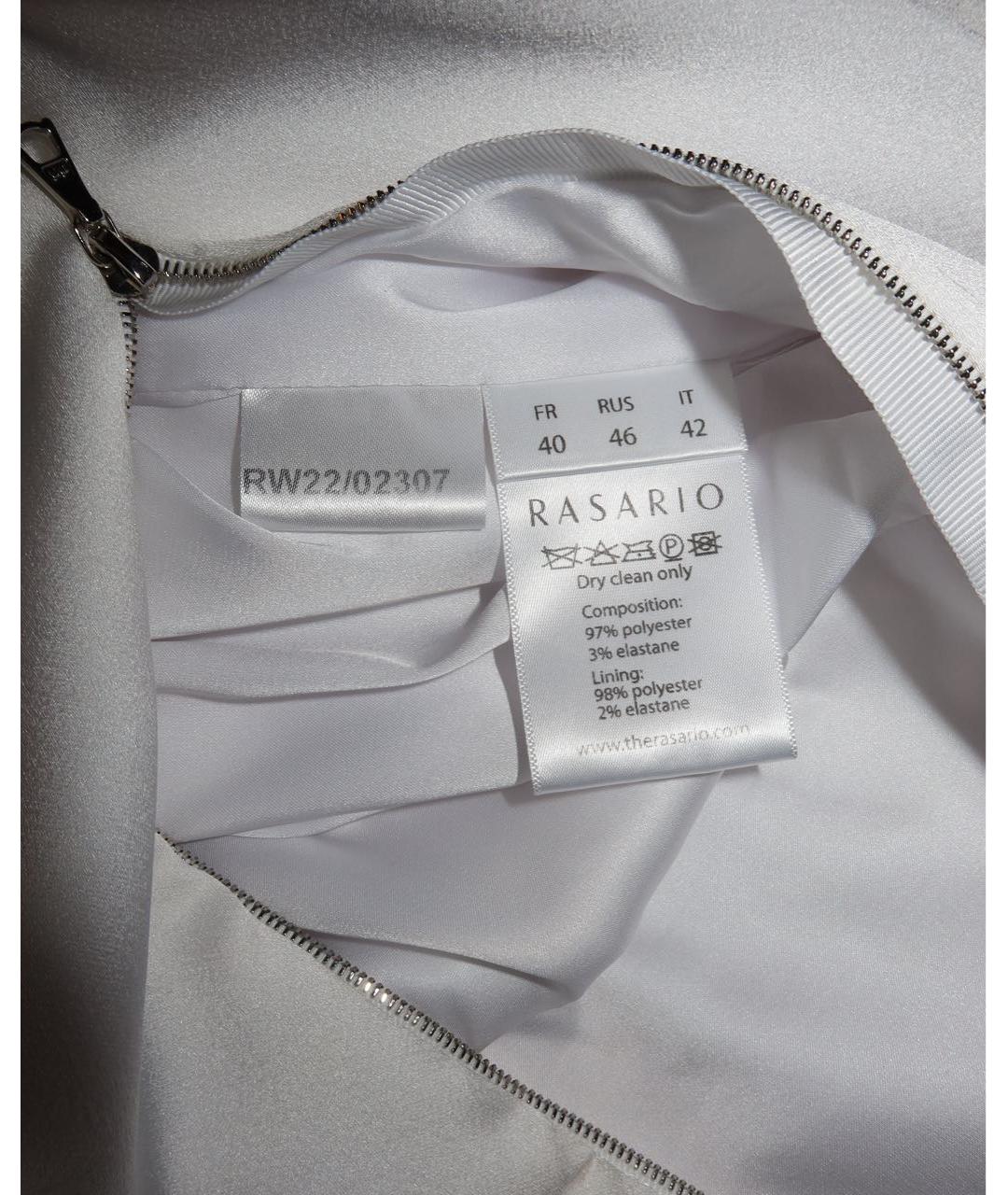 RASARIO Белое полиэстеровое свадебное платье, фото 5