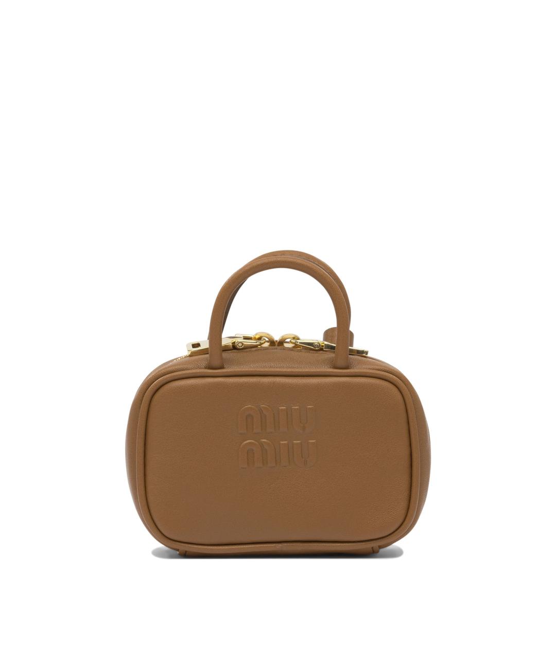 MIU MIU Коричневый брелок, фото 1