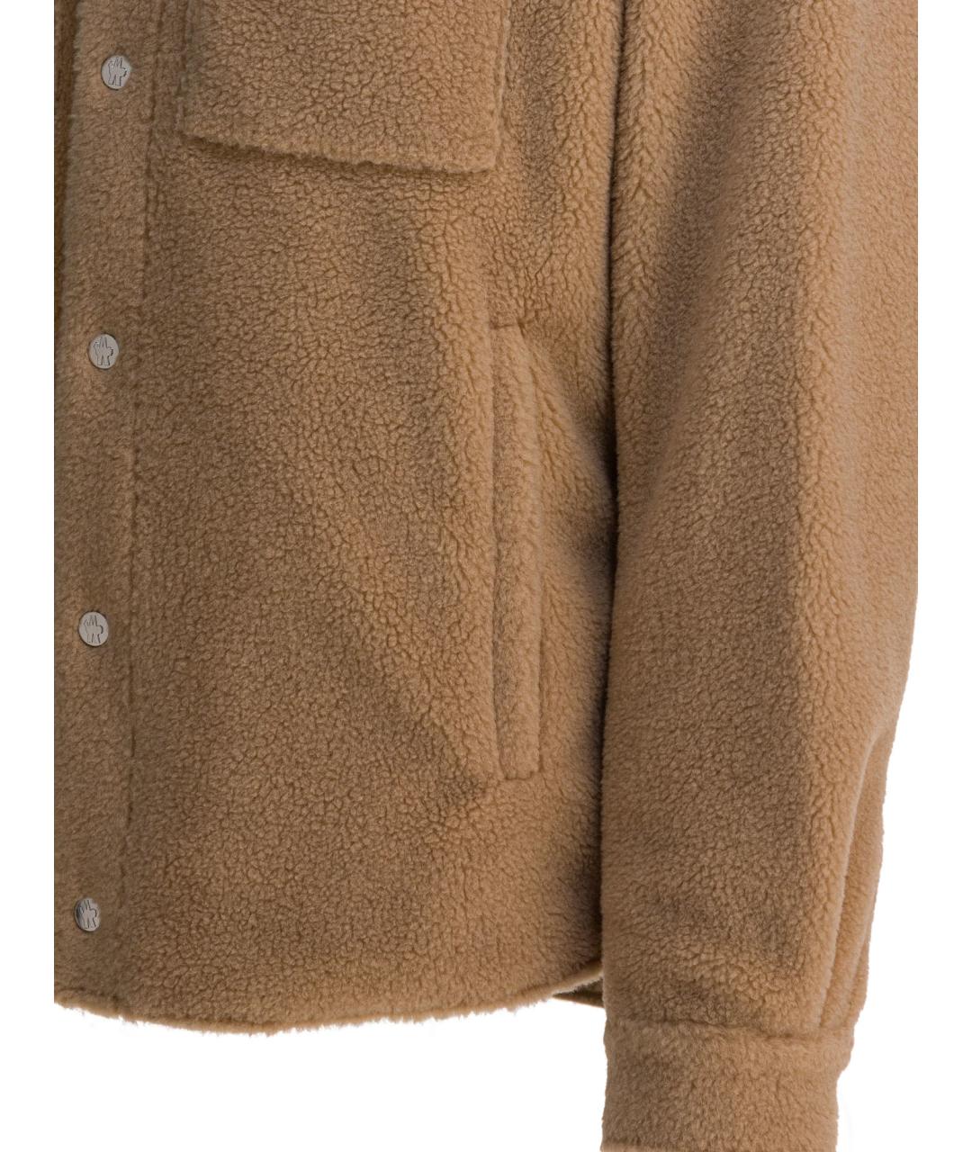 MONCLER Бежевая шерстяная куртка, фото 4