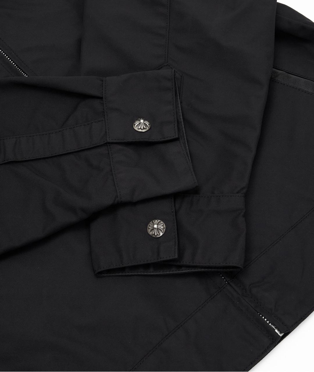 CHROME HEARTS Черная полиэстеровая рубашка, фото 3