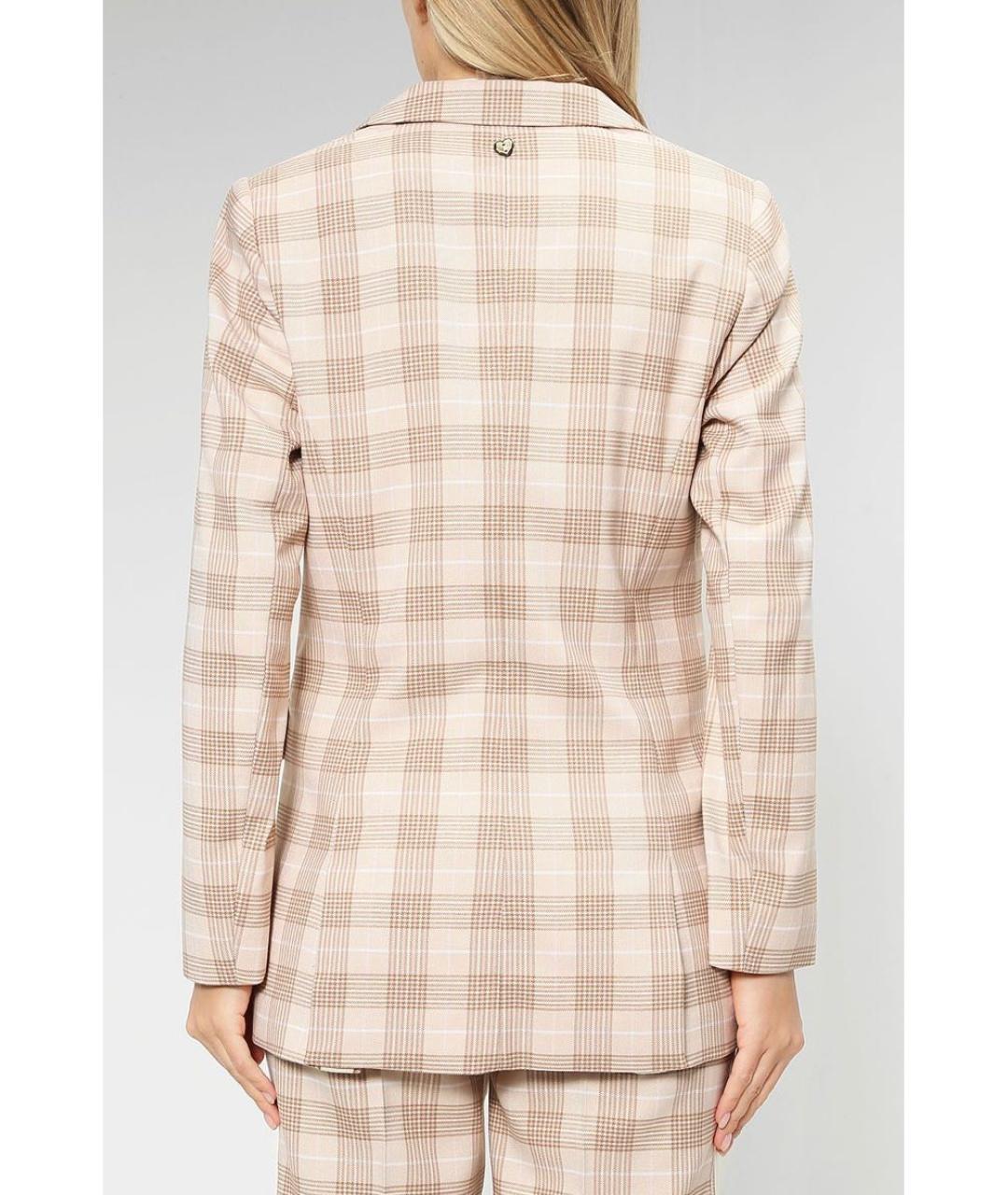 TWIN-SET Бежевый хлопковый костюм с брюками, фото 8