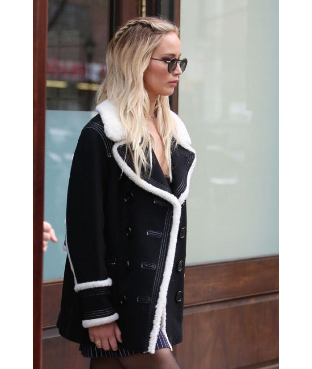 BURBERRY Черное шерстяное пальто, фото 5