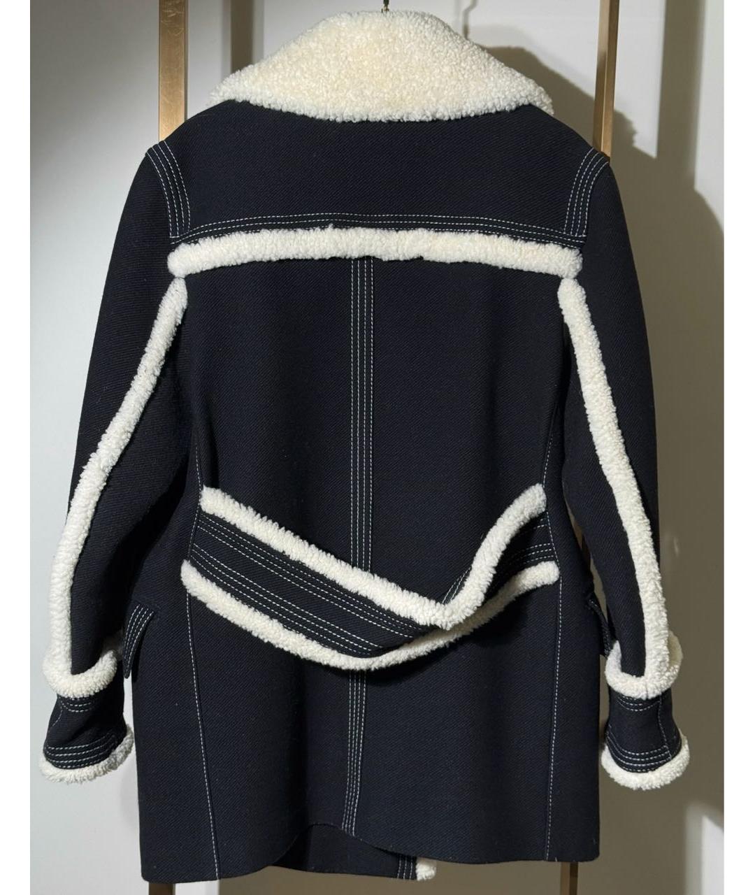 BURBERRY Черное шерстяное пальто, фото 2