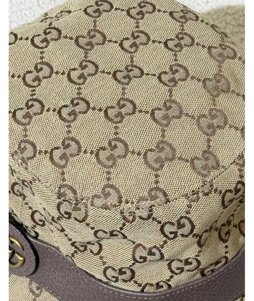 GUCCI Бежевая хлопковая панама, фото 7