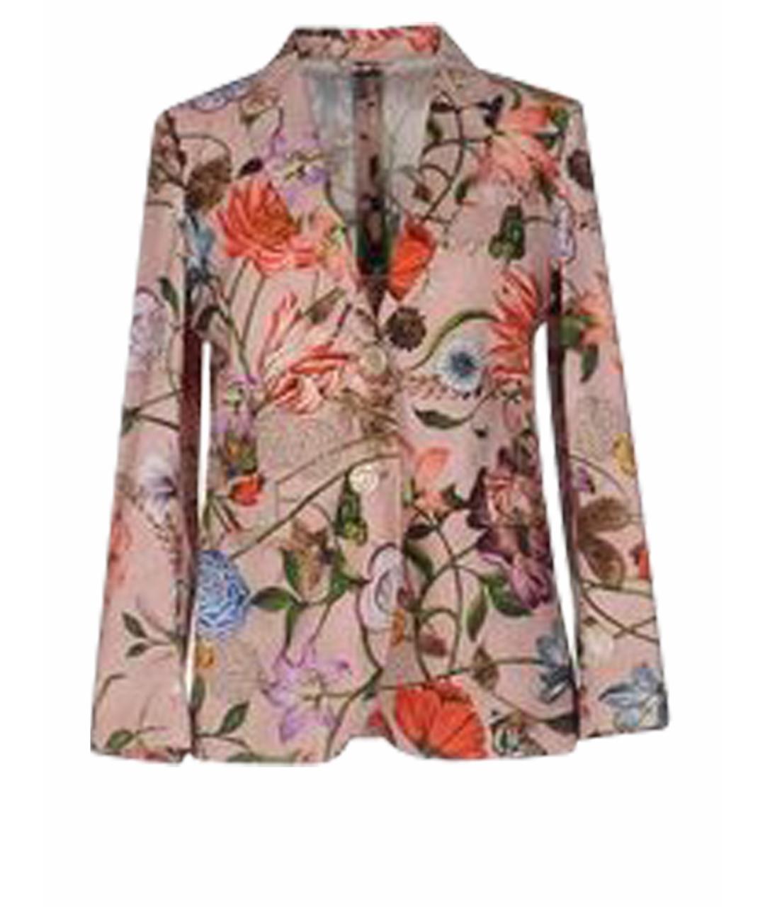 GUCCI Мульти шелковый жакет/пиджак, фото 1