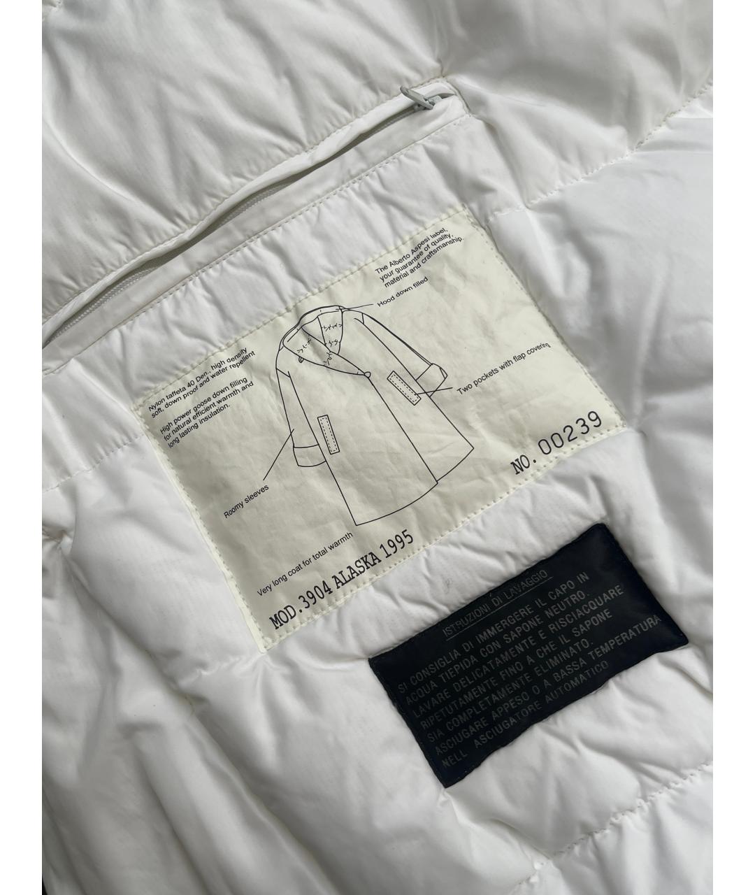 ASPESI Белый пуховик, фото 4