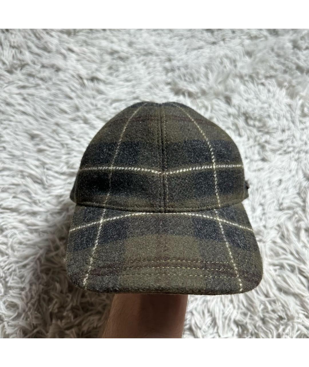 PRADA Зеленая шерстяная кепка, фото 9