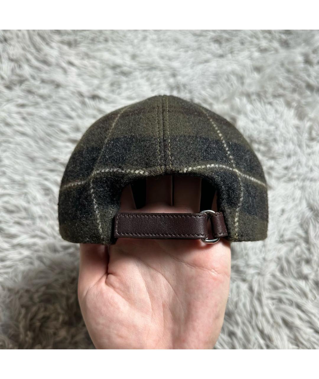 PRADA Зеленая шерстяная кепка, фото 4