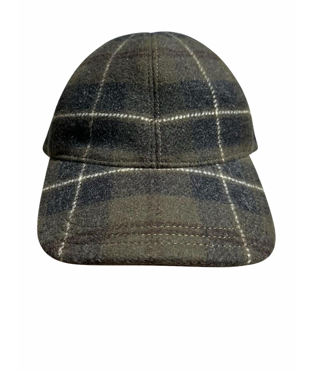 PRADA Зеленая шерстяная кепка, фото 1