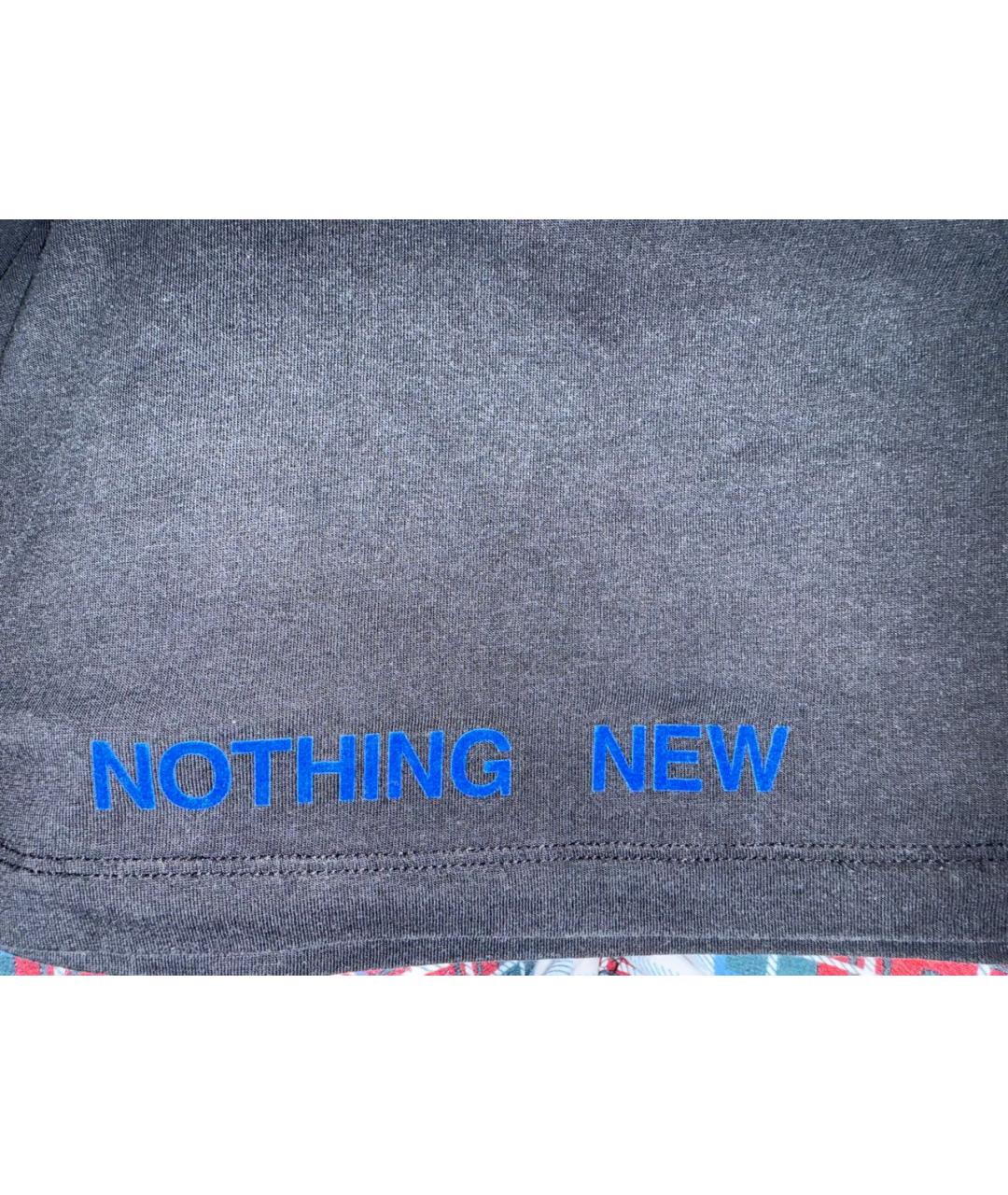 OFF-WHITE Черная хлопковая футболка, фото 4