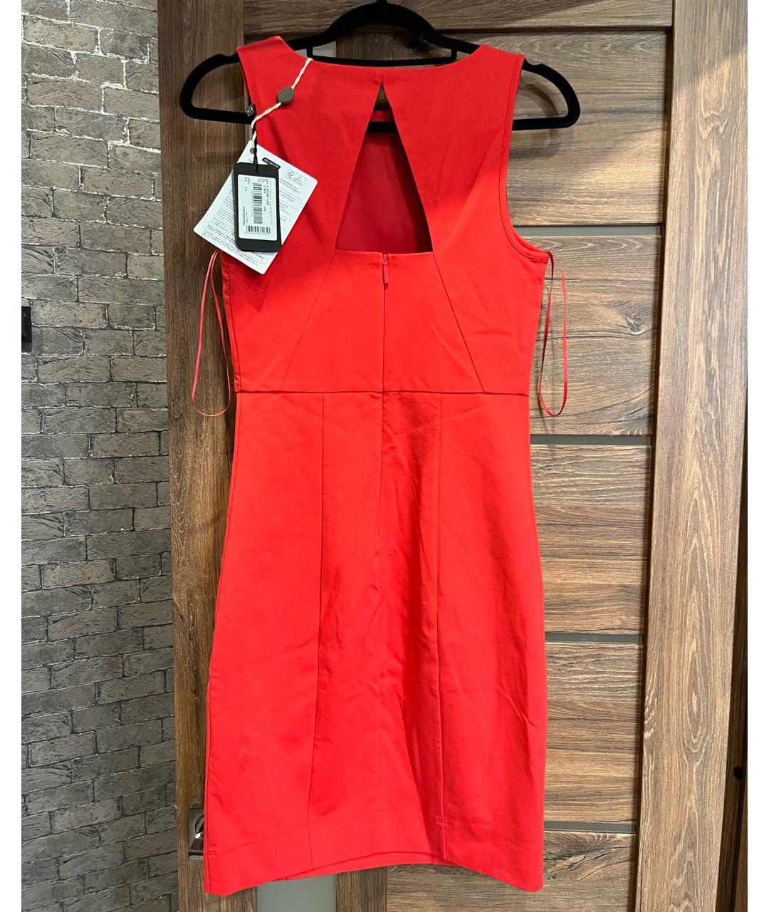 ARMANI EXCHANGE Коралловое полиэстеровое повседневное платье, фото 2