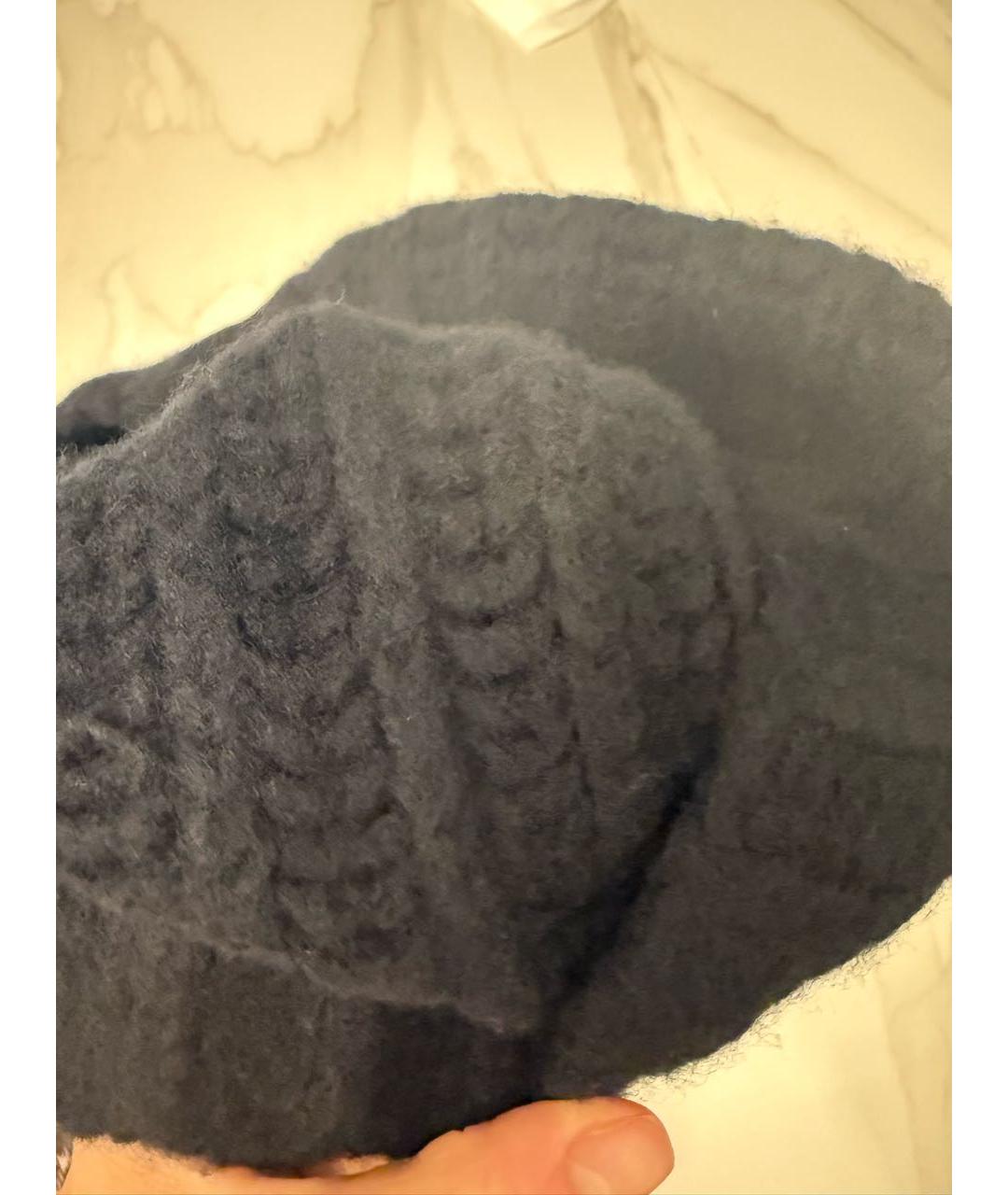 MAISON MARGIELA Черная шерстяная шапка, фото 4