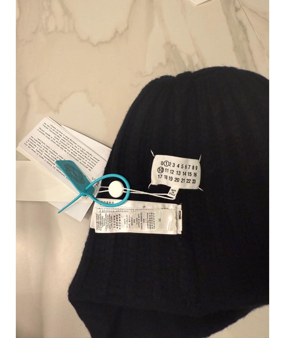 MAISON MARGIELA Черная шерстяная шапка, фото 3