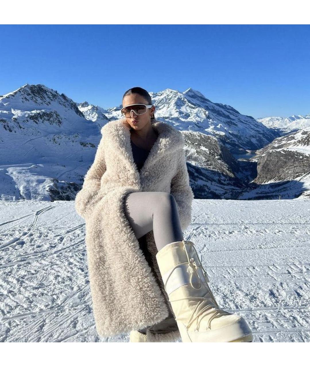 MOON BOOT Бежевые синтетические сапоги, фото 5