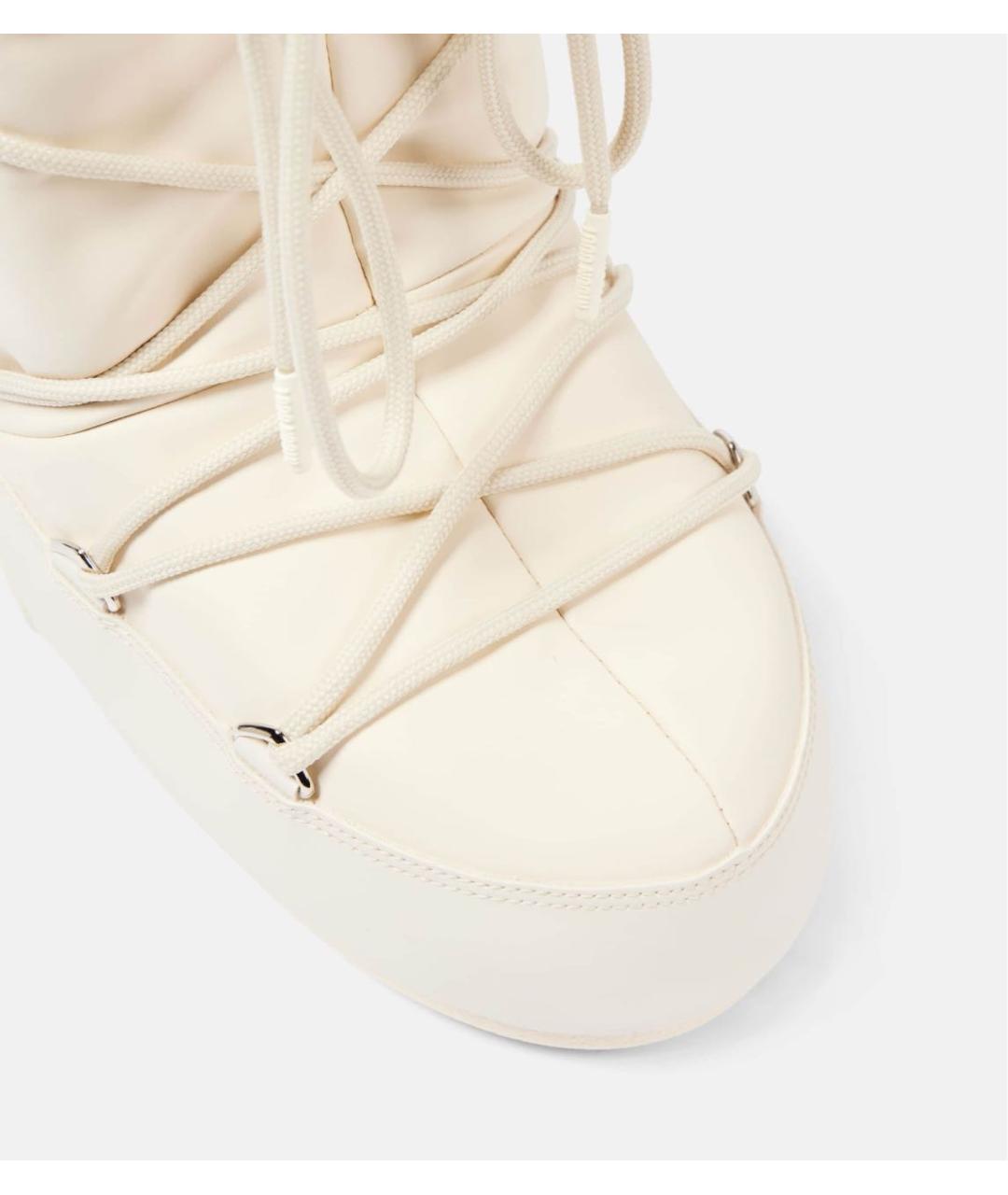 MOON BOOT Бежевые синтетические сапоги, фото 3