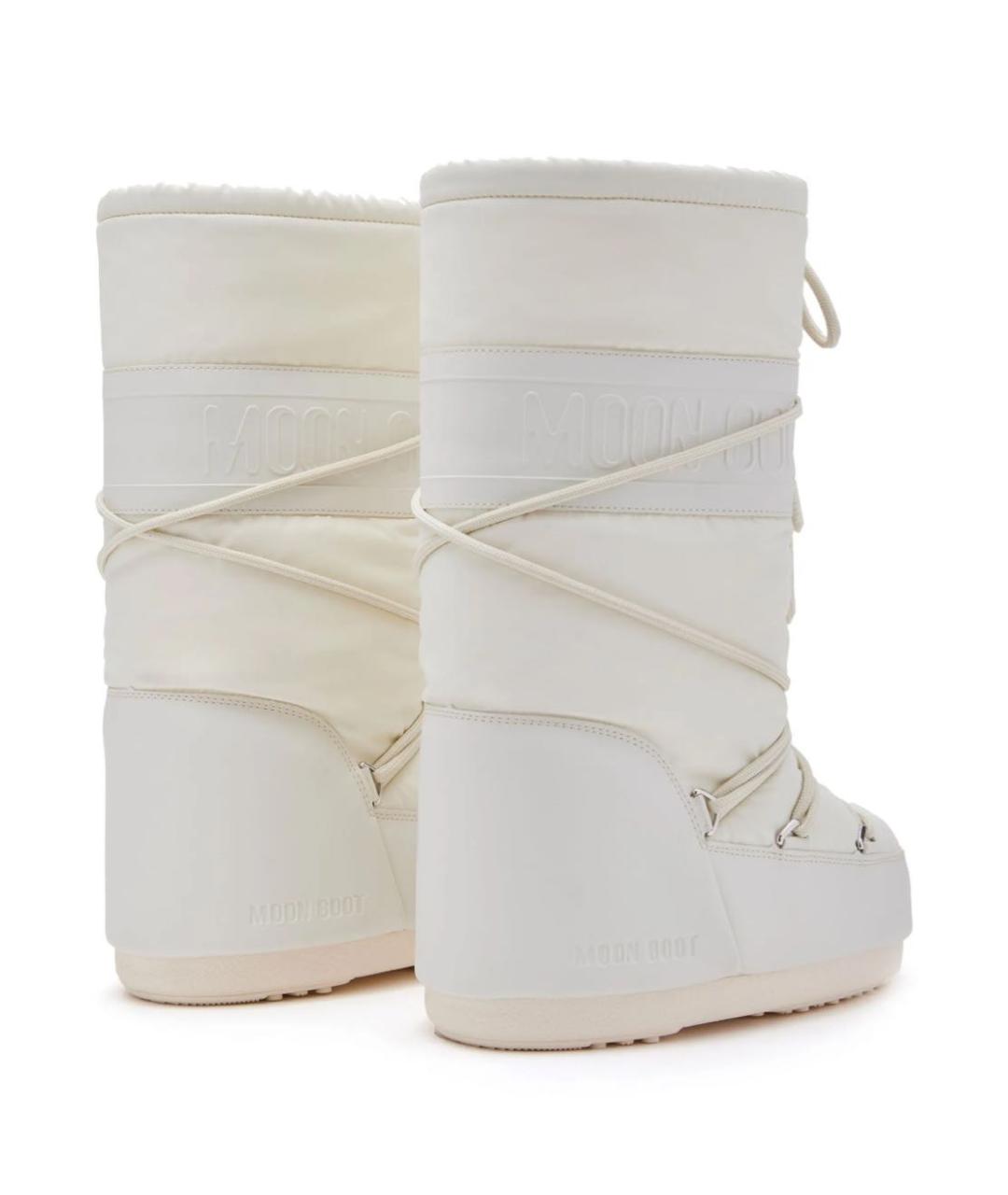 MOON BOOT Бежевые синтетические сапоги, фото 4