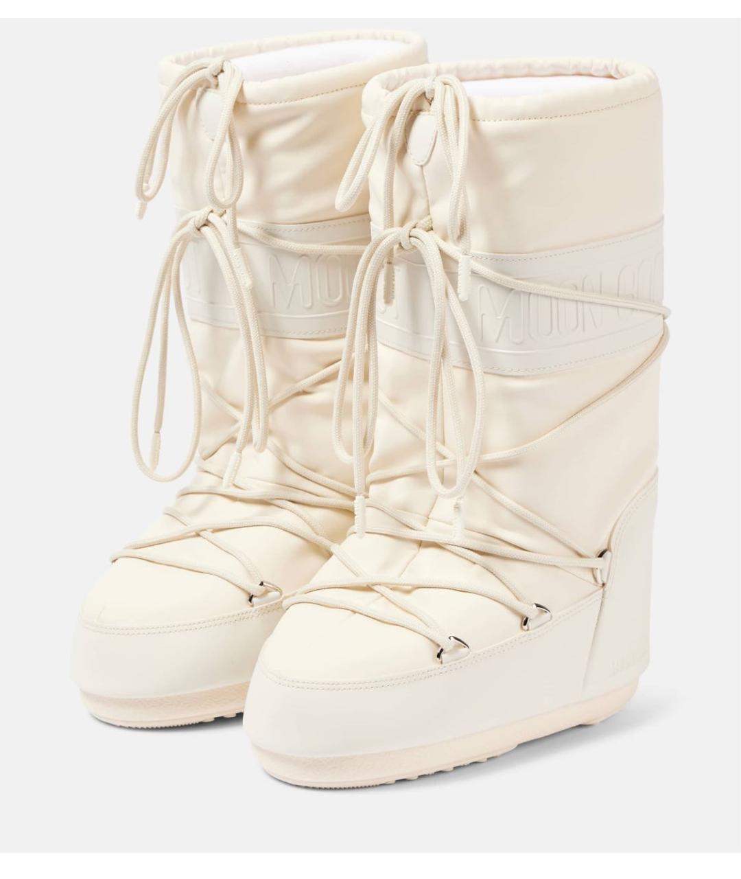 MOON BOOT Бежевые синтетические сапоги, фото 2