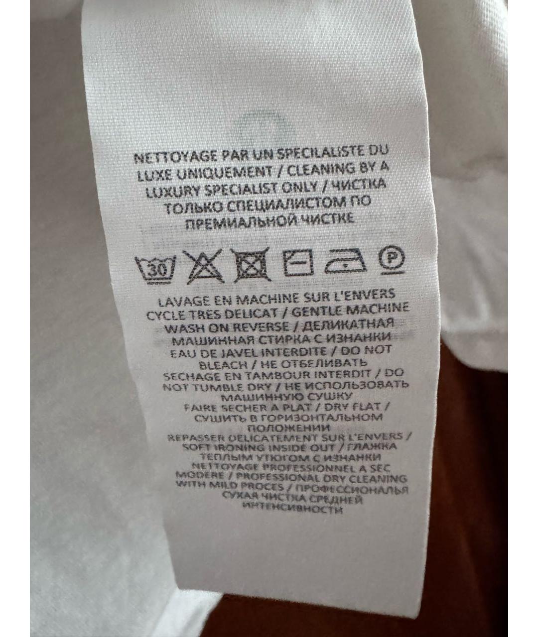 BALMAIN Белая хлопковая футболка, фото 7