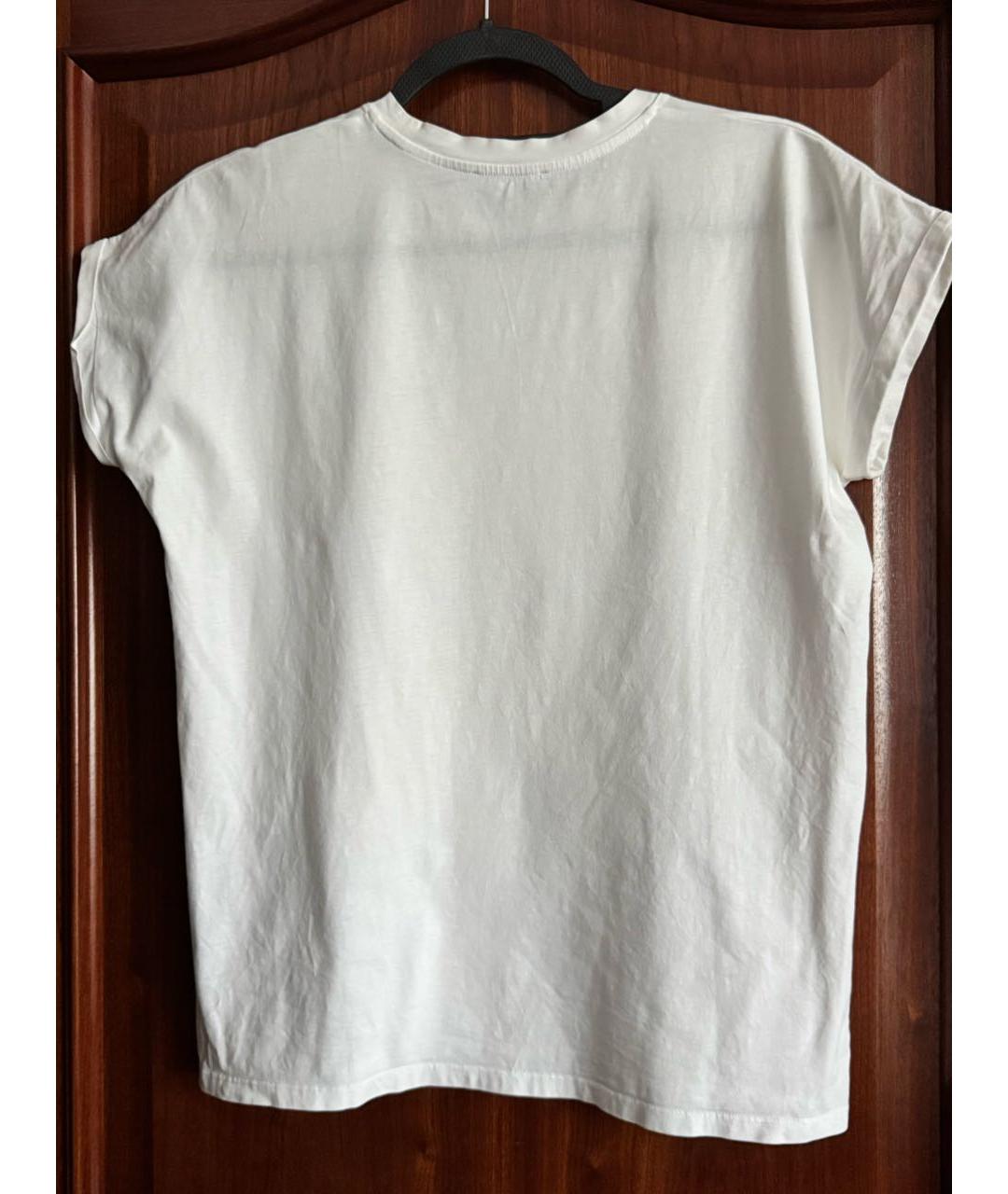 BALMAIN Белая хлопковая футболка, фото 2