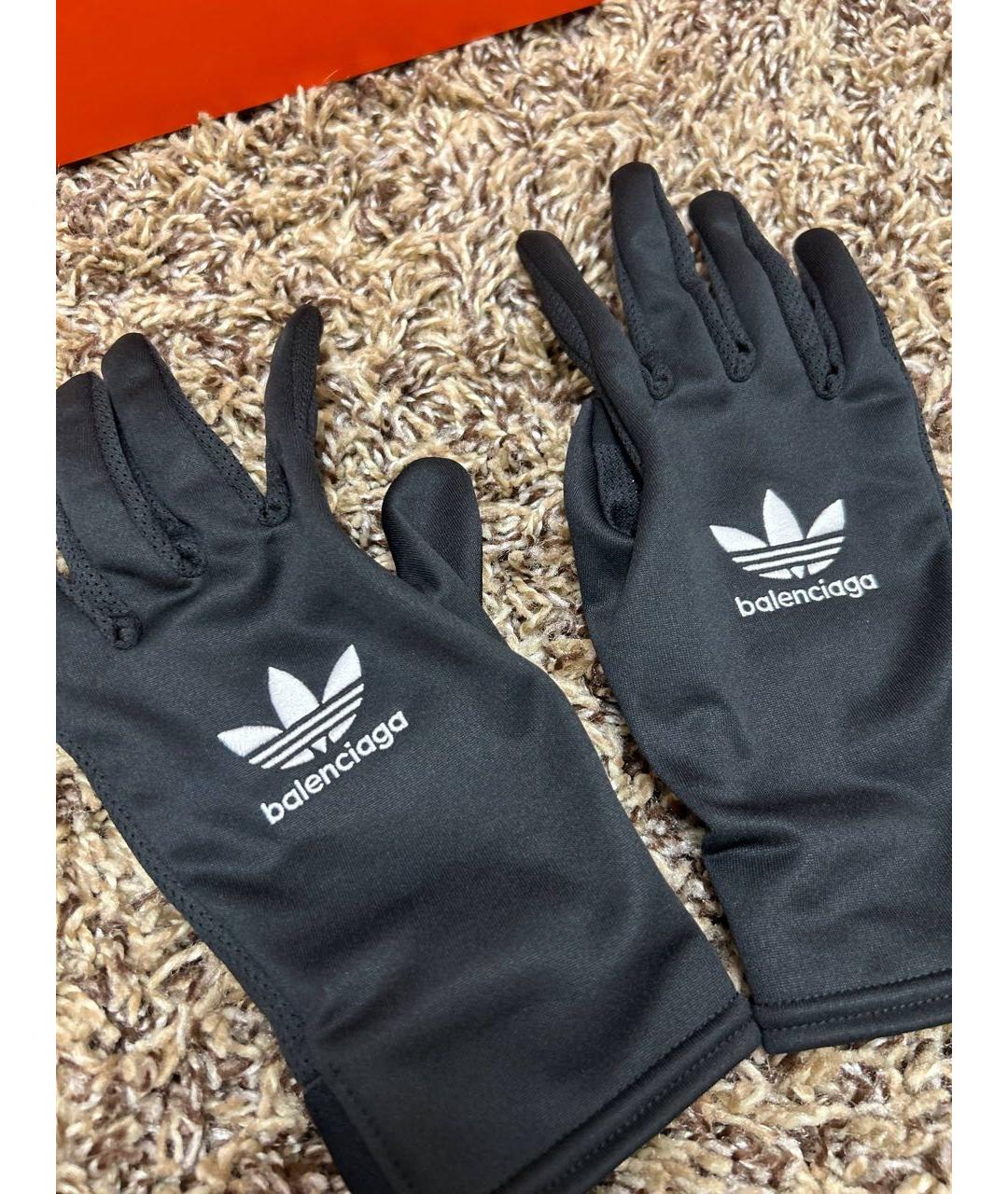 BALENCIAGA Черные перчатки, фото 5