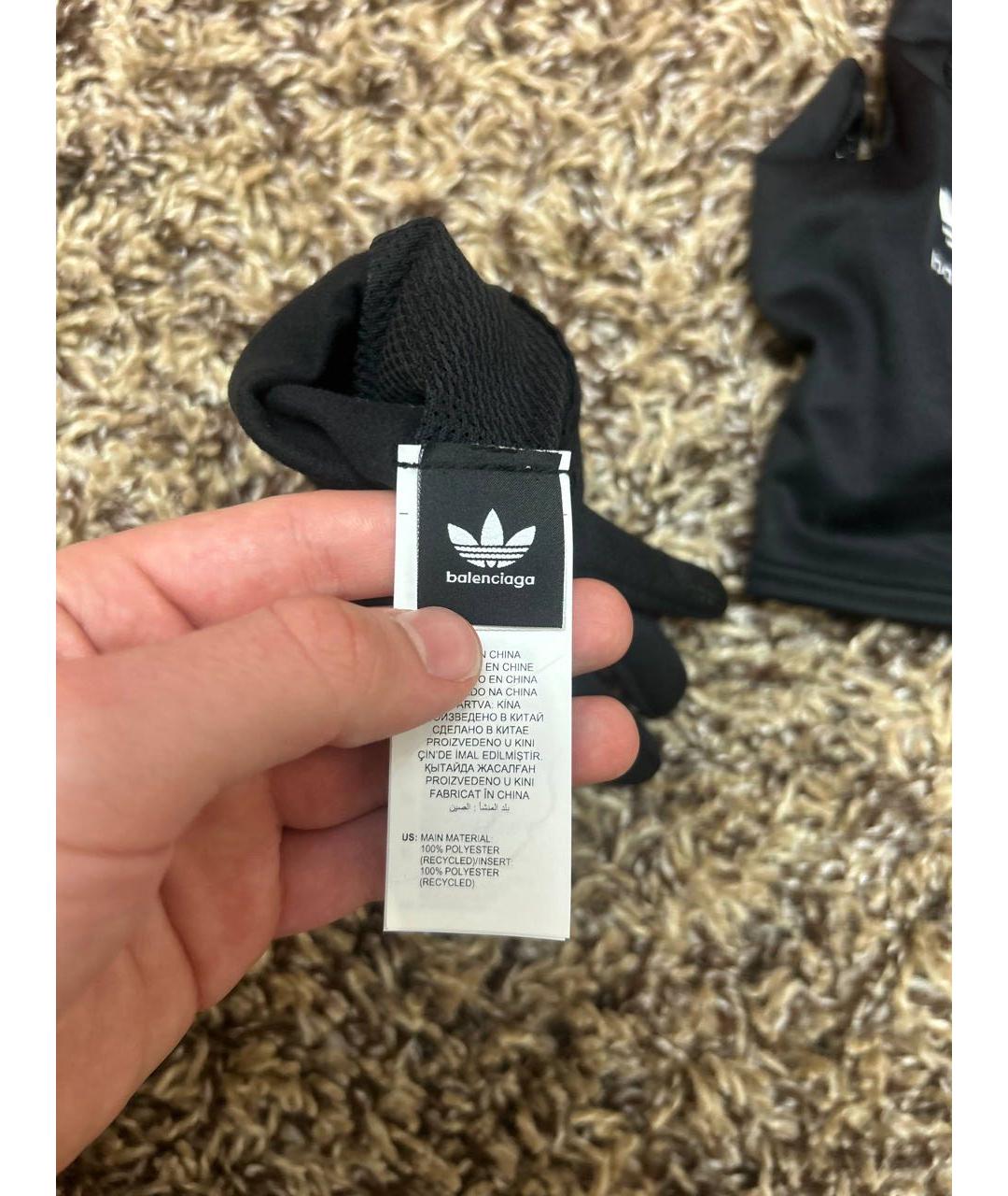 BALENCIAGA Черные перчатки, фото 6