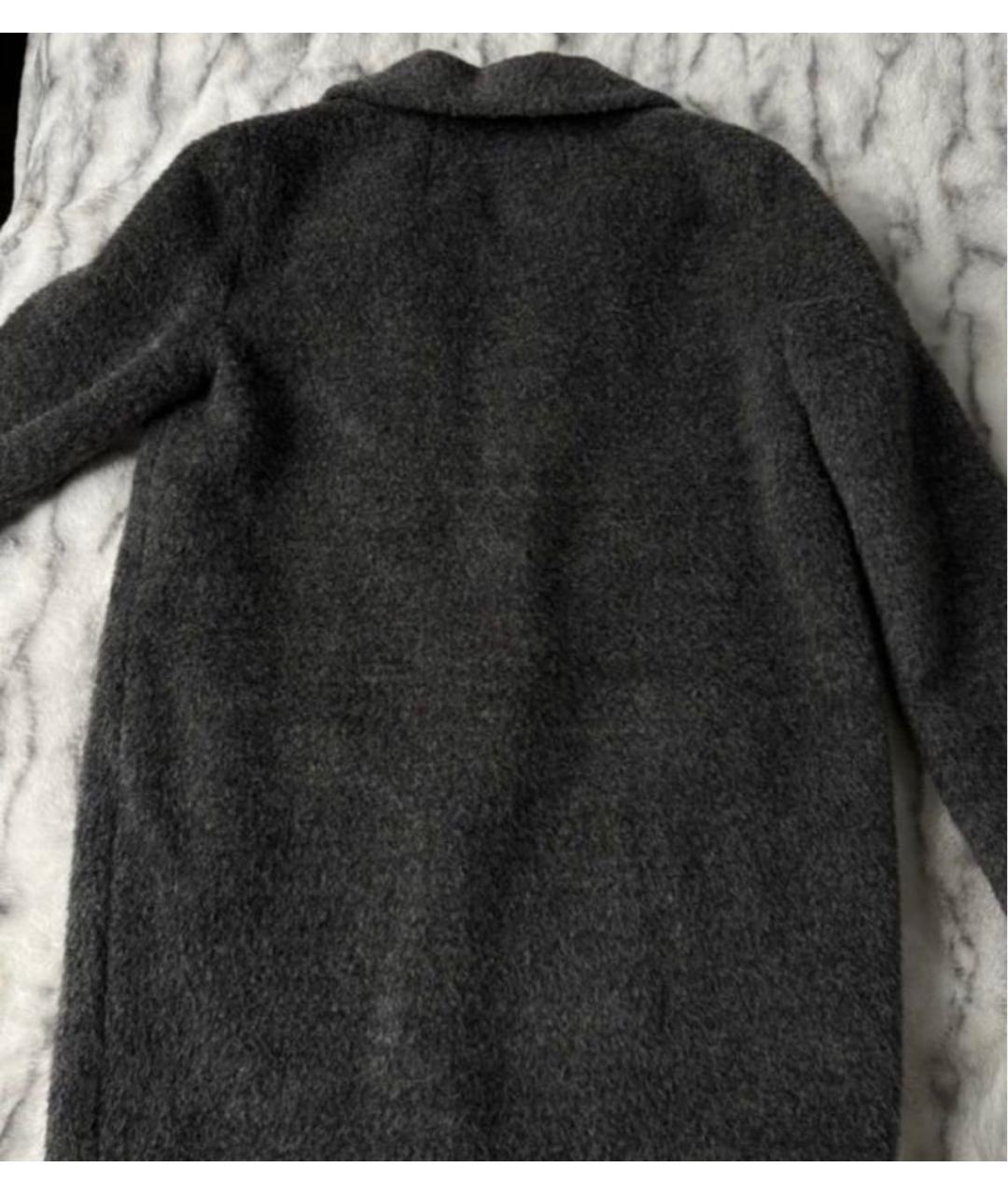 PINKO Серое шерстяное пальто, фото 2