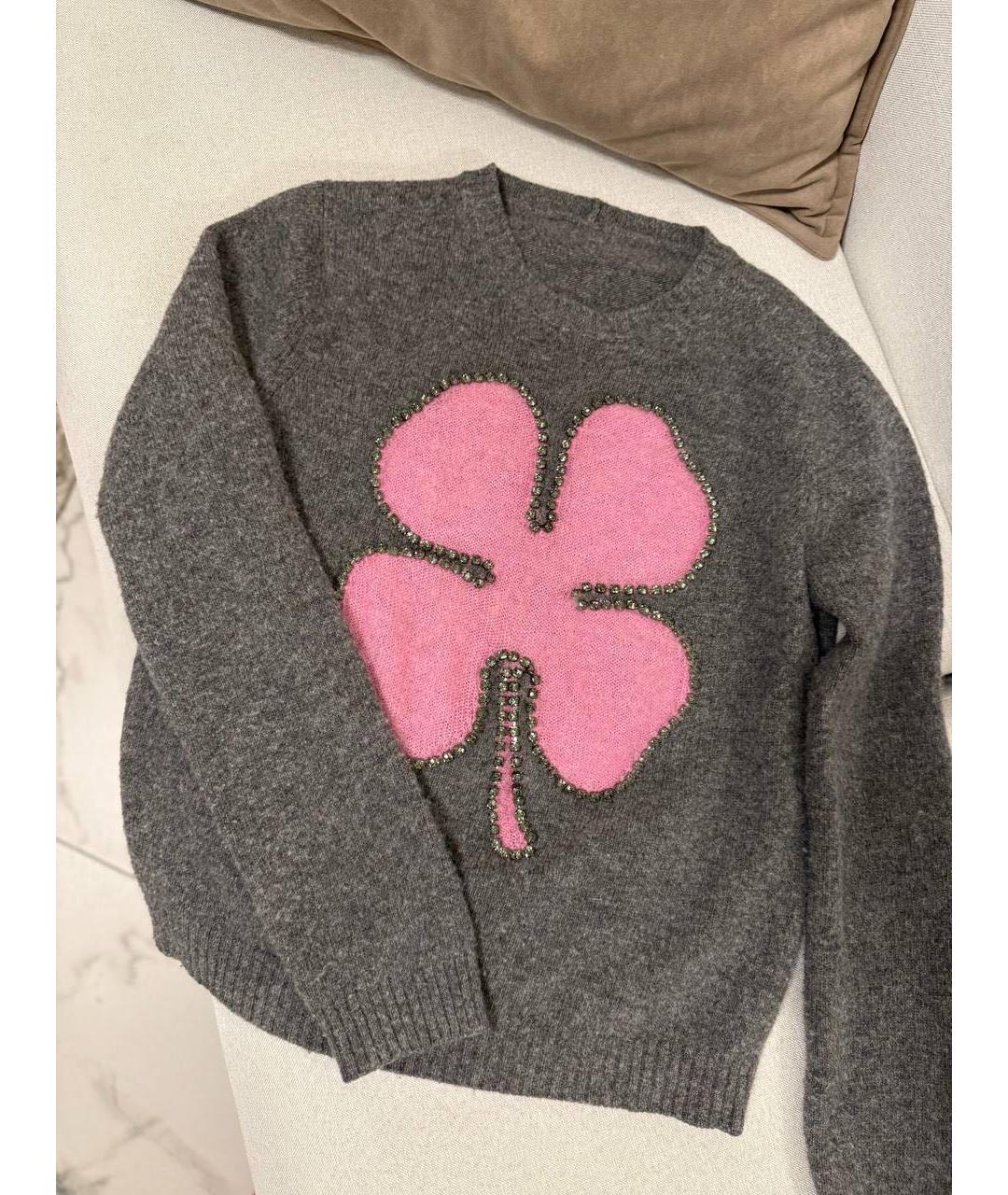 NO. 21 Серый шерстяной джемпер / свитер, фото 2