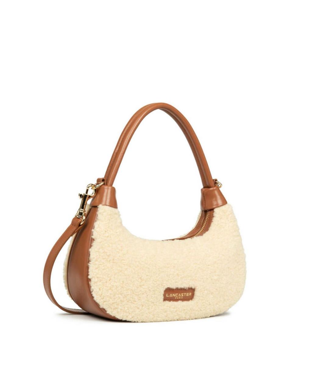 LANCASTER Бежевая сумка через плечо из искусственной кожи, фото 2